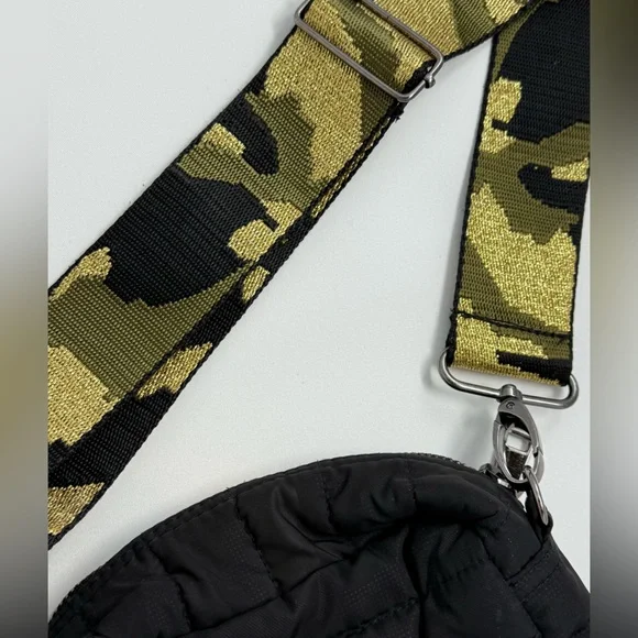 THINK ROYLN Black Quilted Bag with Camouflage Strap - Picture 9 of 9